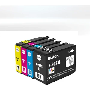 932XL 933XL Hp Office Jet 6100/6600/6700/7110/7510/7610/7612 Yazıcı Uyumlu 4 Renk Muadil Kartuş Seti