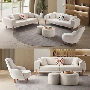 Edsy Home Armoni 3+3+1+1 Koltuk Takımı  Krem