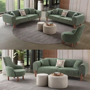 Edsy Home Armoni 3+3+1 Koltuk Takımı Yeşil