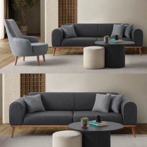 Rebul 3+1 Koltuk Takımı  Antrasit