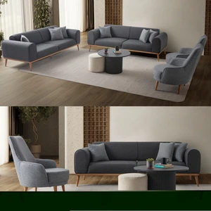 Edsy Home Rebul 3+3+1+1 Koltuk Takımı Antrasit
