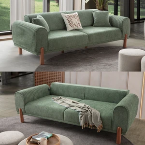 Edsy Home Armoni 3'lü Koltuk Takımı Yeşil