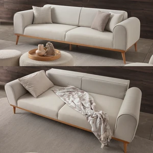 Edsy Home Rebul 3'lü Koltuk Krem