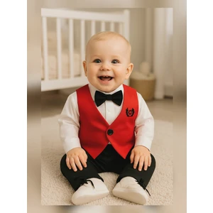 Calide Baby&Kids Erkek Bebek U Yaka-Papyonlu Mevlüt Takımı
