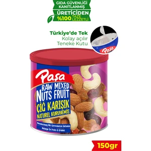 Çiğ Karışık Kuruyemiş Teneke Kutu 150 gr