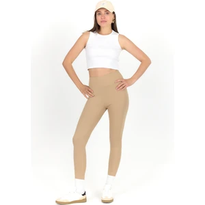 Bej Fitilli Yüksek Bel Tayt 2004