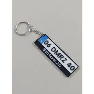 Kişiye Özel Plaka Anahtarlık Özel Baskı - DMRZ HOME