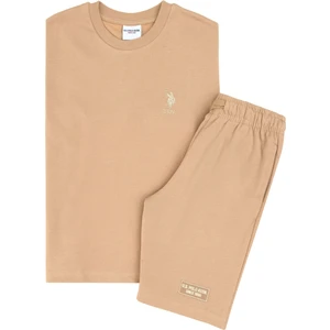U.s. Polo Assn. Erkek Çocuk Bej Pijama Takım 50310802-VR011