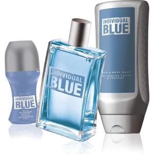 Individual Blue Erkek Parfüm Rollon Saç Vücut Şampuanı Üçlü Set