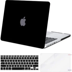 Apple MacBook Pro 16.2 M4 Çipli Darbelere Dayanıklı Buzlu Matte Ön Arka Kapak Kılıf ve Koruyucu Set