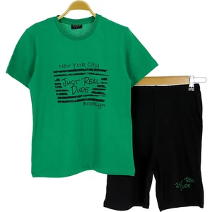 Erkek Çocuk Takım Şortlu Baskılı