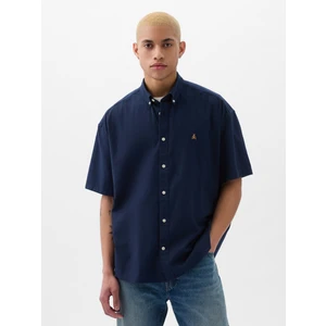 Erkek Lacivert Oxford Gömlek