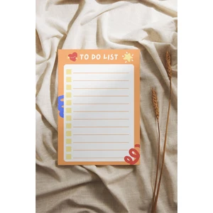 A6 Pinterest Turuncu Çek-Kopar Notepad, Memopad, Note Defteri, To Do List