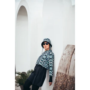 Mozaic Kadın Kısa Desenli Fermuarlı Tam Kapalı Tesettür Mayo 3'lu Set