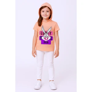 Kız Çocuk Tshirt Tavşan Baskılı A3