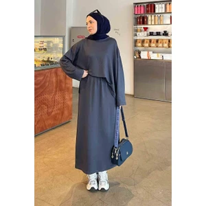 Kristal Etekli Takım Antrasit