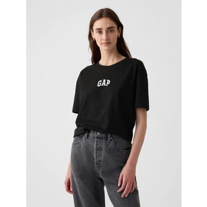 Kadın Siyah Arch Gap Logo T-Shirt