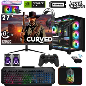 Sword X52 Ryzen 7 5700X 32GB Ram 1tb M.2 Nvme SSD 8gb RTX5060 Sıvı Soğutmalı 27" 180Hz Performans Masaüstü Oyuncu Bilgisayarı