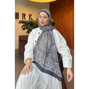 Retro Desen Pamuk Şal Toprak