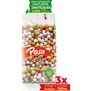 Renkli Leblebi Şekeri Şeffaf Poşet 250 gr x 3 Adet (Toplam 750 gr)