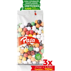 Renkli Çikolata Kaplı Leblebi 250 gr X 3 Adet (750 gr)