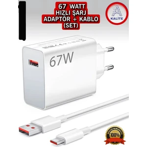 Xiaomi Redmi Note 11/11PRO/12/12 PRO/13/13PRO Uyumlu 4g Turbo Şarj Aleti 67WATT Set