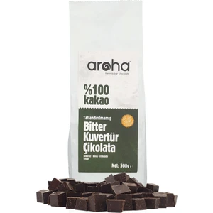 %100 Kakao Tatlandırılmamış Bitter Kuvertür Çikolata 500 g