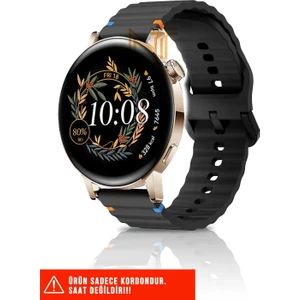 Huawei Watch Gt / Gt2 / Gt3 Elegant 42MM Uyumlu Wave Silikon Kordon 20MM