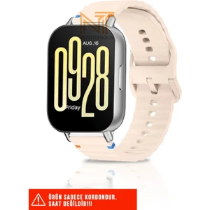 Xiaomi Redmi Watch 4 / Redmi Watch 5 / Mi Band 8 Pro Uyumlu Wave Silikon Kordon 20MM