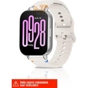 Xiaomi Redmi Watch 4 / Redmi Watch 5 / Mi Band 8 Pro Uyumlu Wave Silikon Kordon 20MM