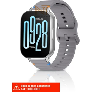 Xiaomi Redmi Watch 4 / Redmi Watch 5 / Mi Band 8 Pro Uyumlu Wave Silikon Kordon 20MM