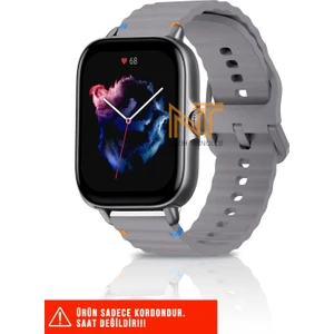 Xiaomi Amazfit Gts / Gts 2 / Gts 2e / Gt S3 / Gt S4 Mini Uyumlu Wave Silikon Kordon 20MM