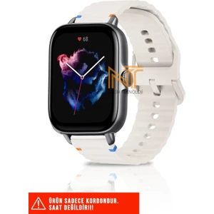 Xiaomi Amazfit Gts / Gts 2 / Gts 2e / Gt S3 / Gt S4 Mini Uyumlu Wave Silikon Kordon 20MM