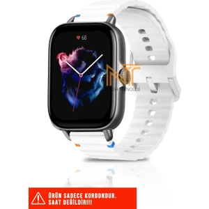 Xiaomi Amazfit Gts / Gts 2 / Gts 2e / Gt S3 / Gt S4 Mini Uyumlu Wave Silikon Kordon 20MM