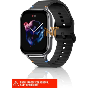 Xiaomi Amazfit Gts / Gts 2 / Gts 2e / Gt S3 / Gt S4 Mini Uyumlu Wave Silikon Kordon 20MM