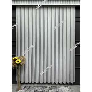 Larin Süper Lüx,desensiz,üst Kalite,salon Tülü,zarif,şık,tül,ütü Istemez,yıka As,1*3 Sık,pileli