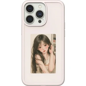 Dijital Nfc Serisi Apple Iphone 14 Pro Pembe Telefon Kılıfı- Fotoğraf Yansıtma