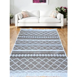 Staywithlove Kilim Çift Taraflı Lüks Dokuma Kilim Çamaşır Makinesinde Yıkanabilir Pamuklu Dokuma Bej- Krem Kilim