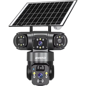 AV-S421 4mp 2 Kameralı Solar Ptz 4g Sim Kartlı Kamera