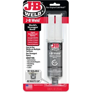  J-B Weld™ Şırınga - 25 ml Çok Yüzeyli Hızlı Süper Güçlü Epoksi Yapıştırıcı