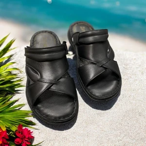 Içi Dışı Hakiki Napa Deri Tam Ortopedik Terlik