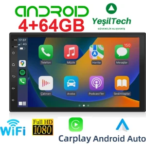 7 Inc Android Multimedya 4gb Ram 64GB Hafıza Hd IPS Ekran Double Teyp+ Ahd Park Kamerası Hediye