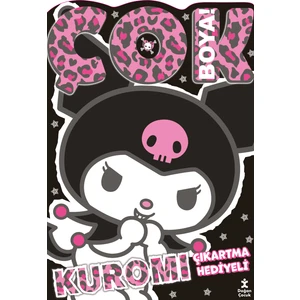 Kuromi - Çok Boya! - Çıkartmalı Dev Boyama Kitabı (Stickerlı Boyama Kitabı)
