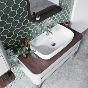 Seramik Cerastyle Aqua 75 x 40 cm Tezgah Üstü Çanak Lavabo