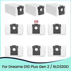 Dreame D10 Plus Gen 2/RLD32GD Robot Süpürge Parçaları Toz Torbası Için 9 Adet Yedek Toz Torbası (Yurt Dışından)