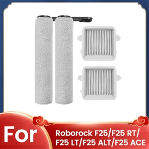 Roborock F25/F25 RT/F25 LT/F25 ALT/F25 Ace Islak ve Kuru Elektrikli Süpürge Yedek Parçaları Için 4 Adet Fırça ve Filtre Seti (Yurt Dışından)