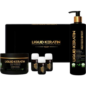 Liquid Keratin Yıpranmış Saçlara Bakım Onarıcı Full Set Kremli