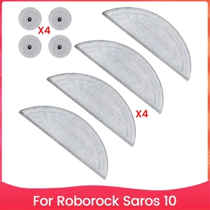 Roborock Saros 10 Robot Süpürge Aksesuarları Için Mop Pedleri Yedekleri, Yeniden Kullanılabilir Mendil Yedek Aksesuarları (Yurt Dışından)