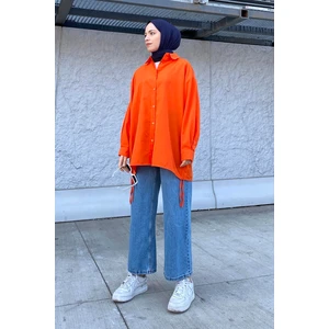 Oversize Gömlek Turuncu