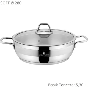 Soft 28 cm Basık Tencere